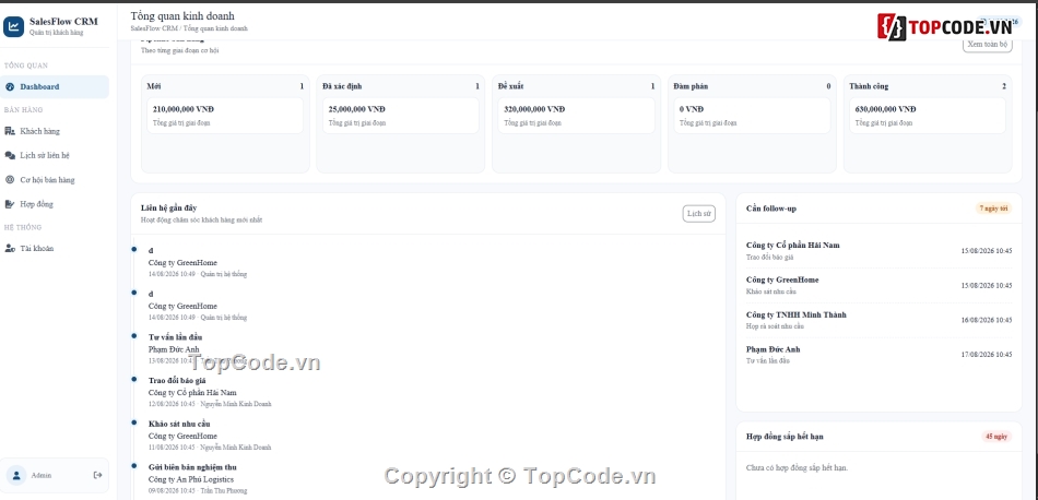 Website quản lý,quản lý,CRM